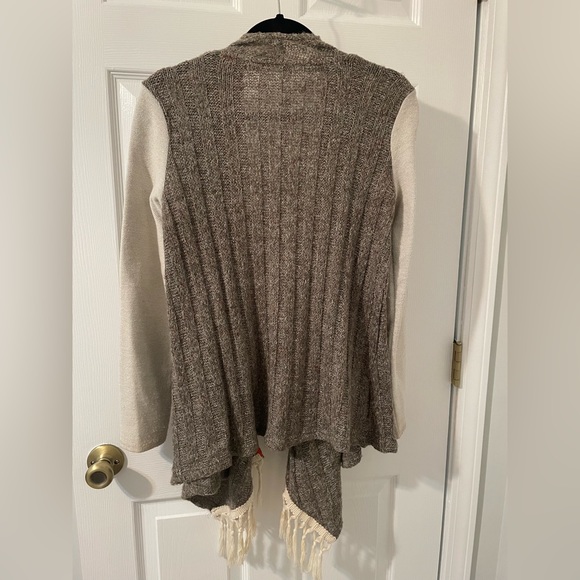 Hem & Thread open front asymmetrical cardigan size S - Picture 2 of 2